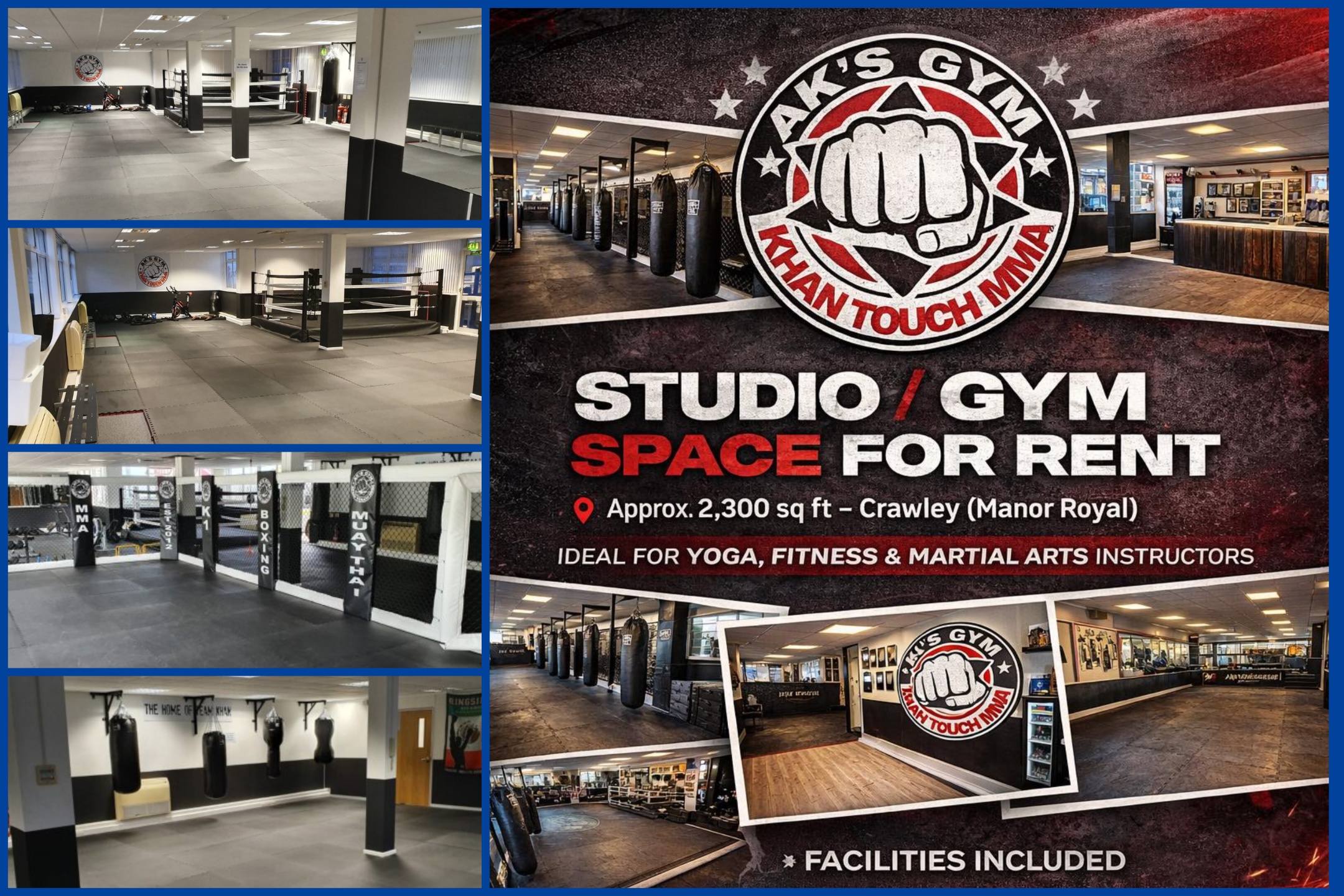 AKï¿½s Gym - Studio or Gym space to rent