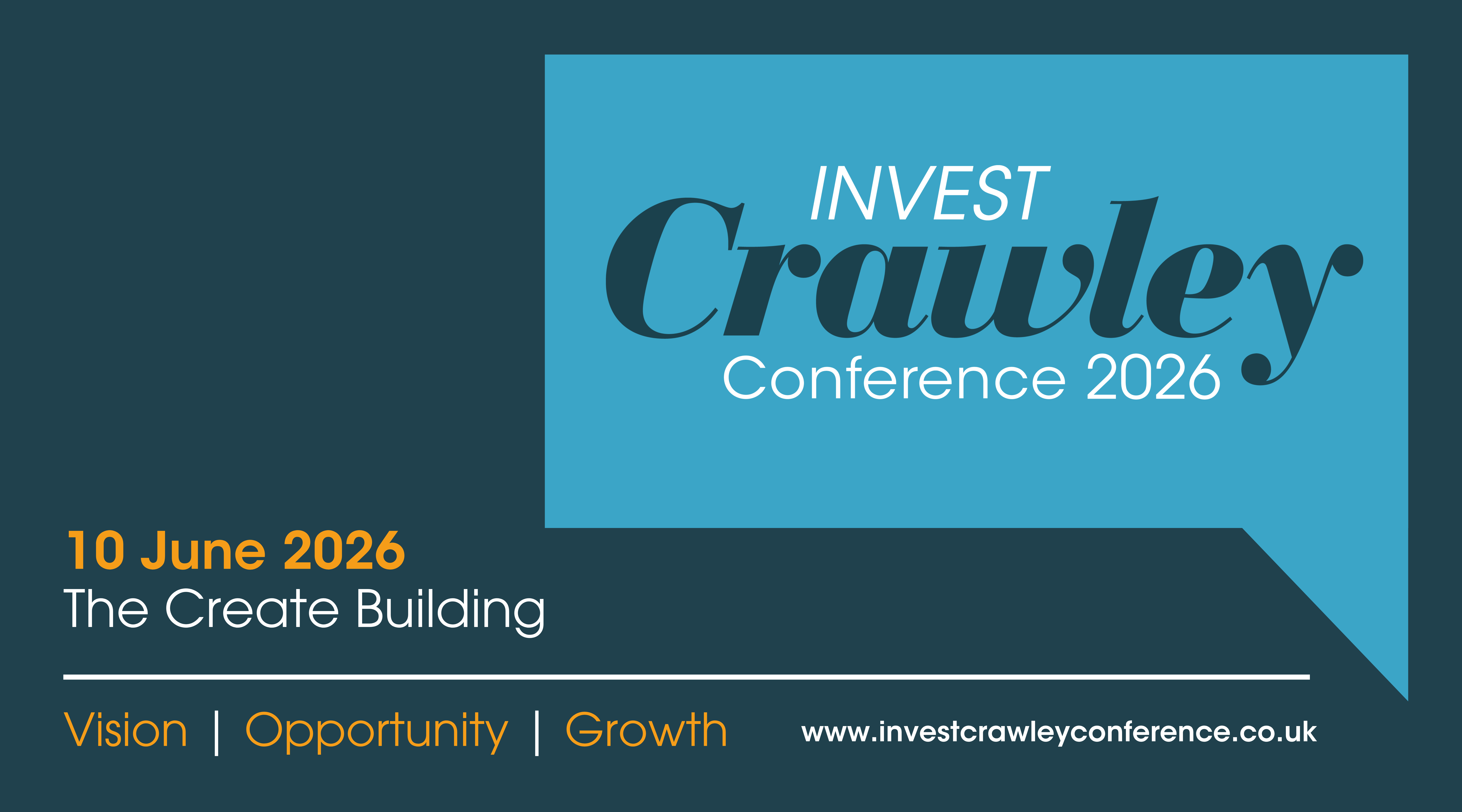 Invest Crawley Conference 2026 - Book Now!