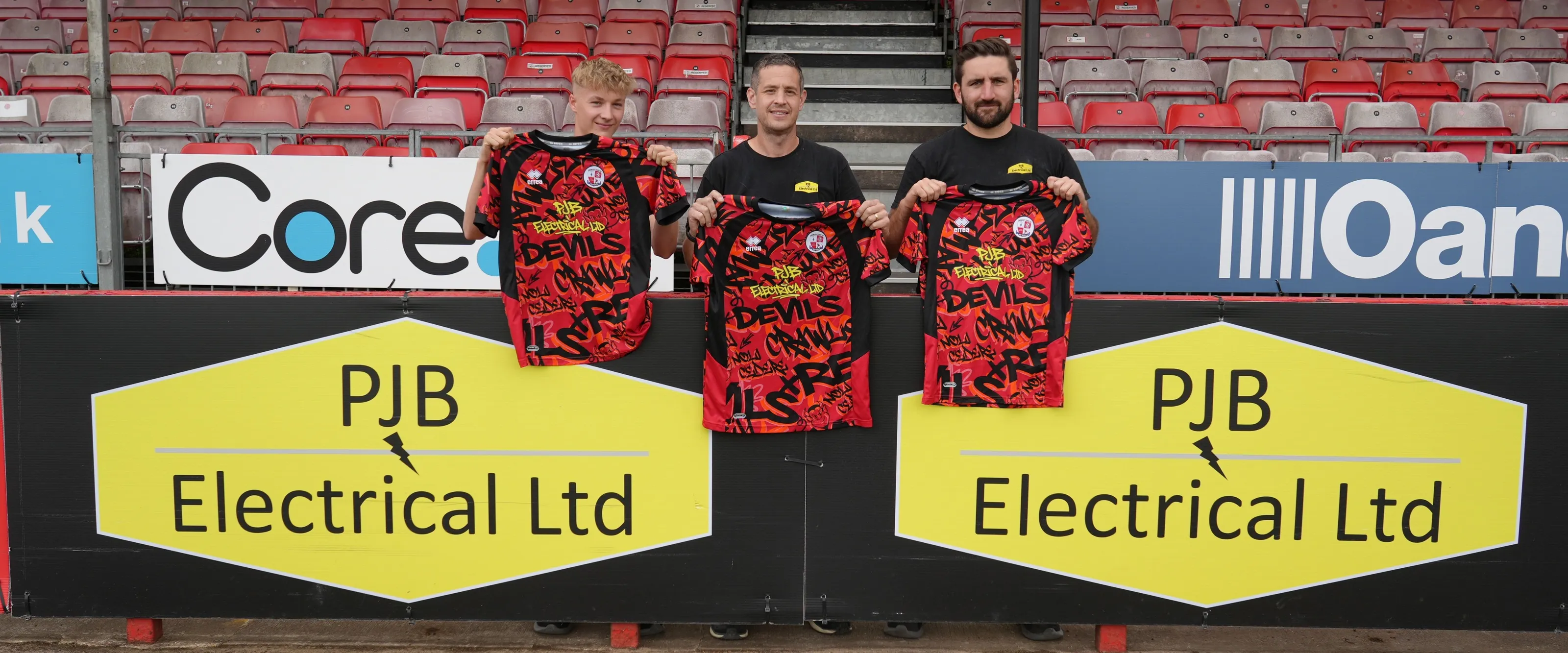 PJB Electrical's continued support of Crawley Town FC