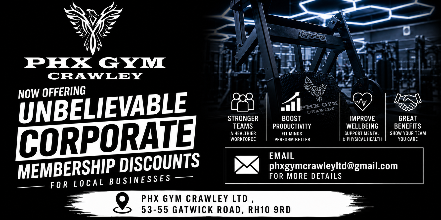 PHX Gym Crawley – Raising the Standard in Fitness