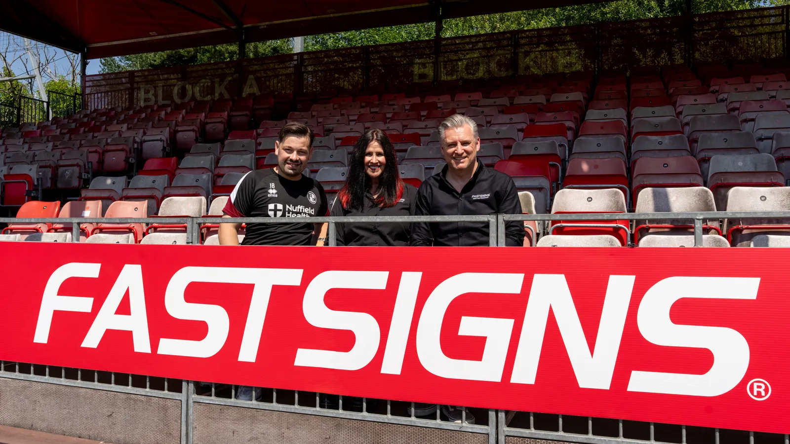 Fastsigns Celebrates 10 Years with Crawley Town FC
