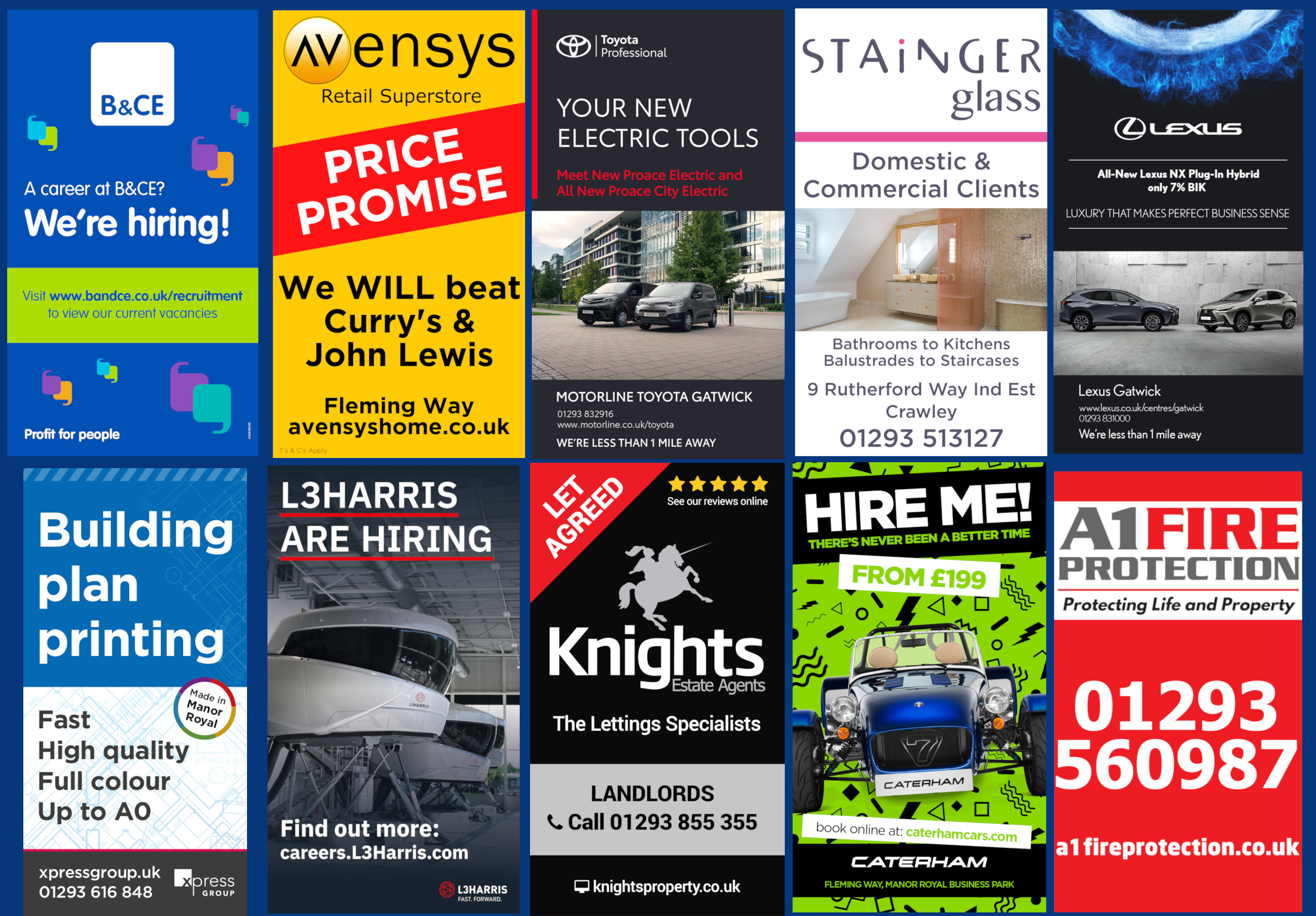 Digital Signs - Current Advertisers