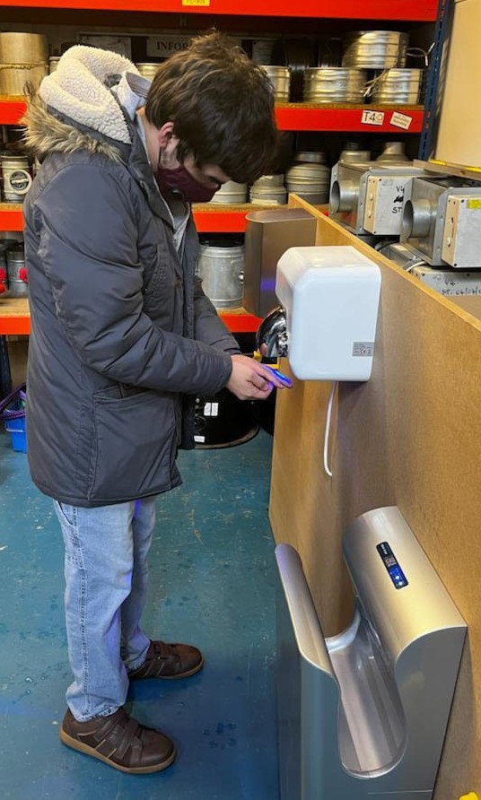 Vent-Axia Encourages and Supports Hand-Dryer Enthusiast 