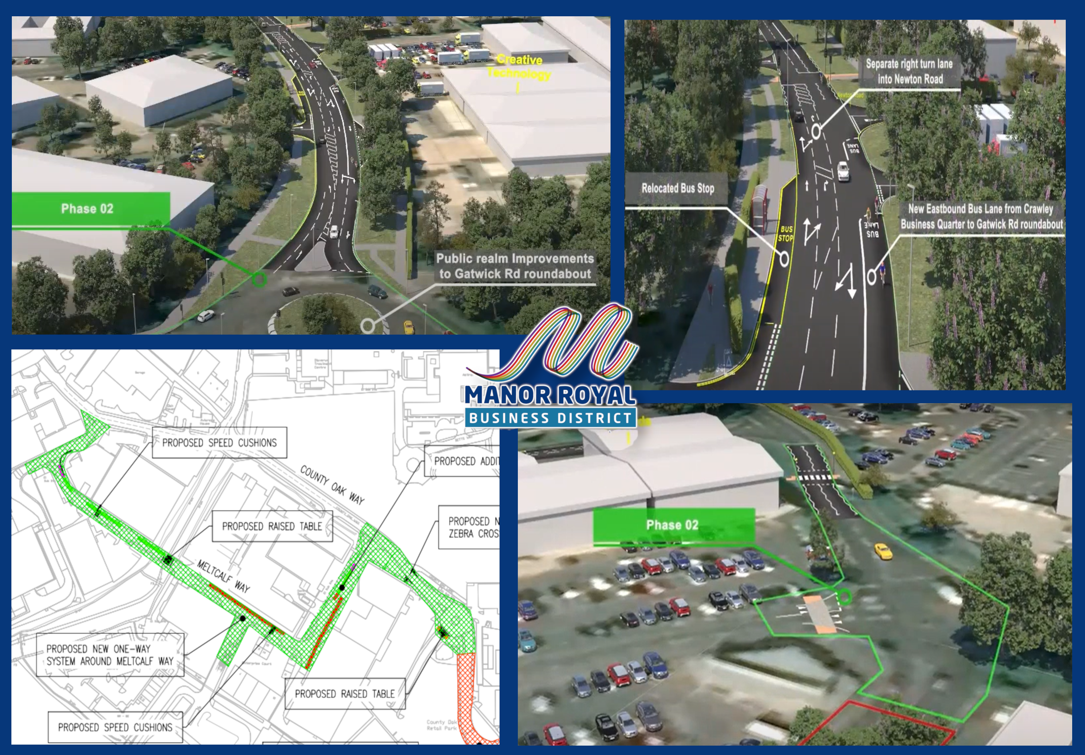 Phase Two highway improvements start in Manor Royal 