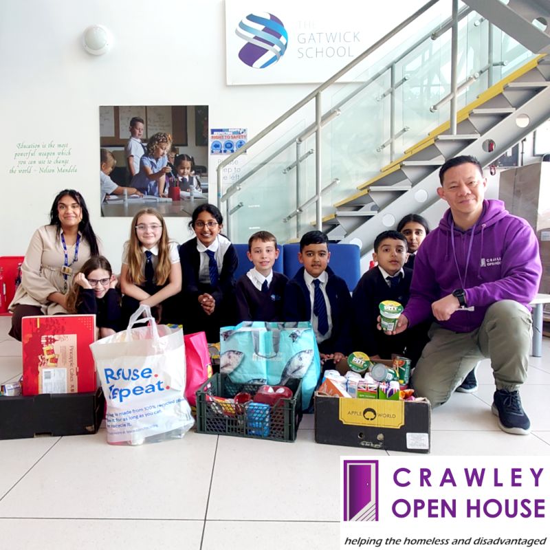 Students at Gatwick School support local homeless