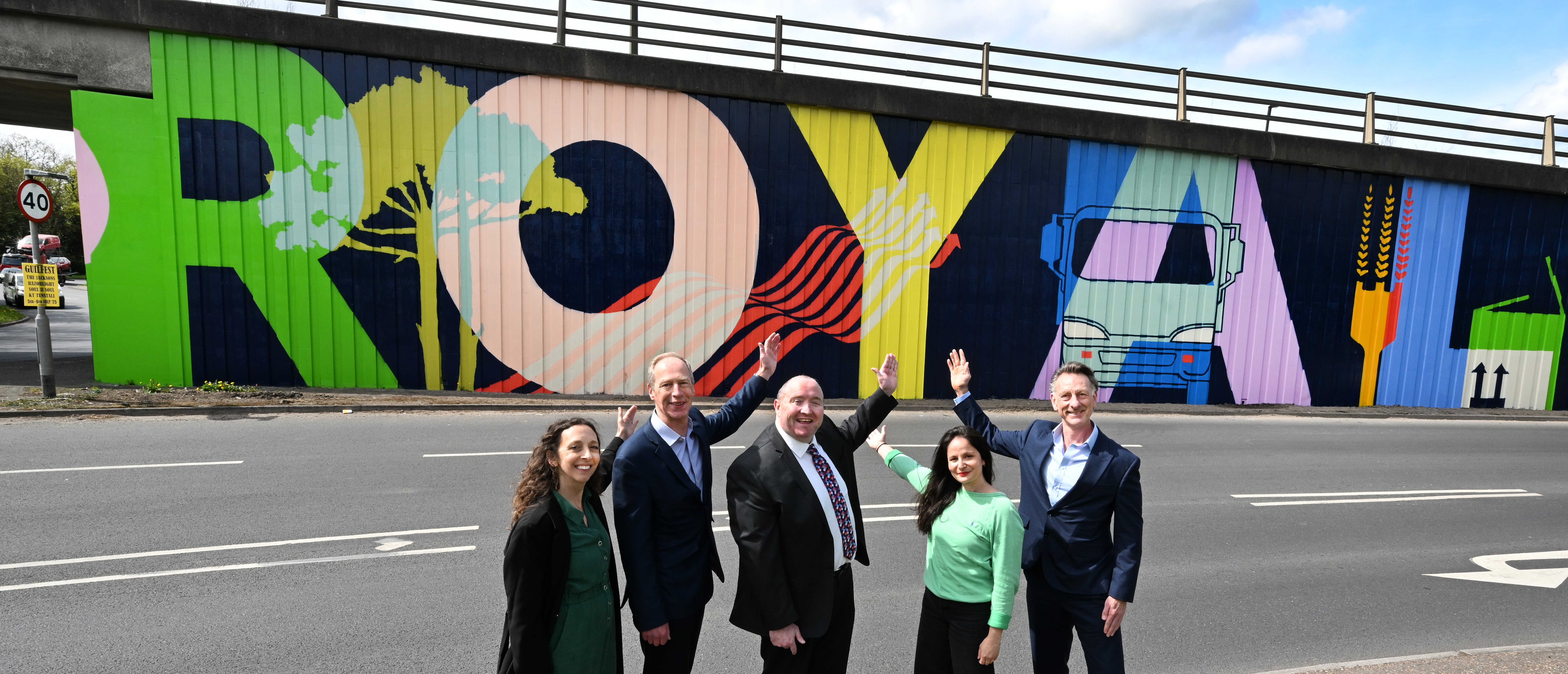New Hazelwick Flyover Mural Unveiled