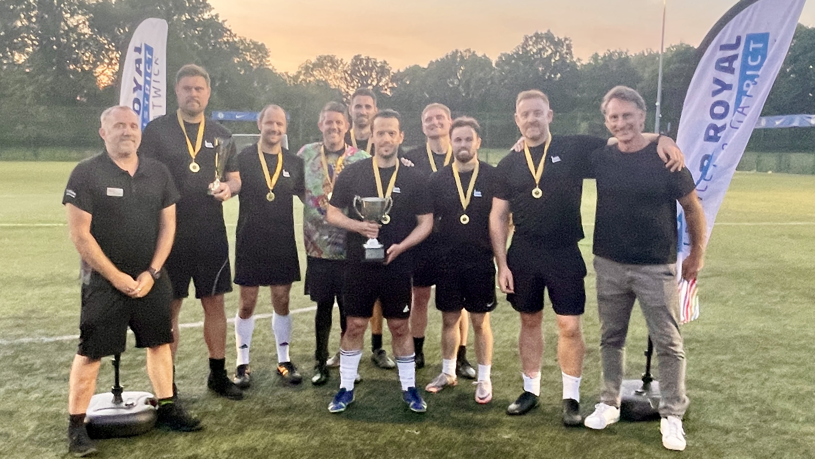 Manor Royal Footballers Score for Charity