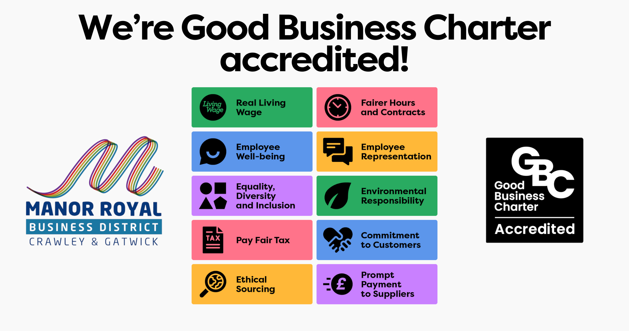 Manor Royal BID Achieves Good Business Charter Accreditation