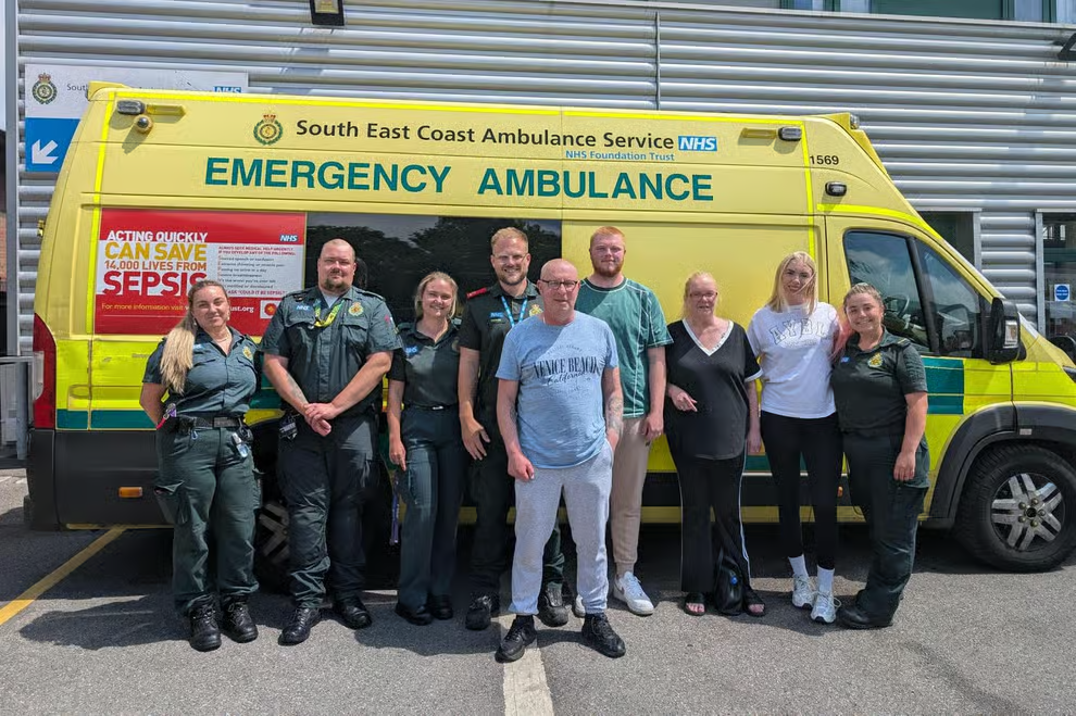 SECAmb team thanked by cardiac arrest survivor